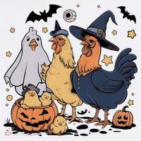 Ghost Chicken Halloween Toddler T-Shirt thumb 4