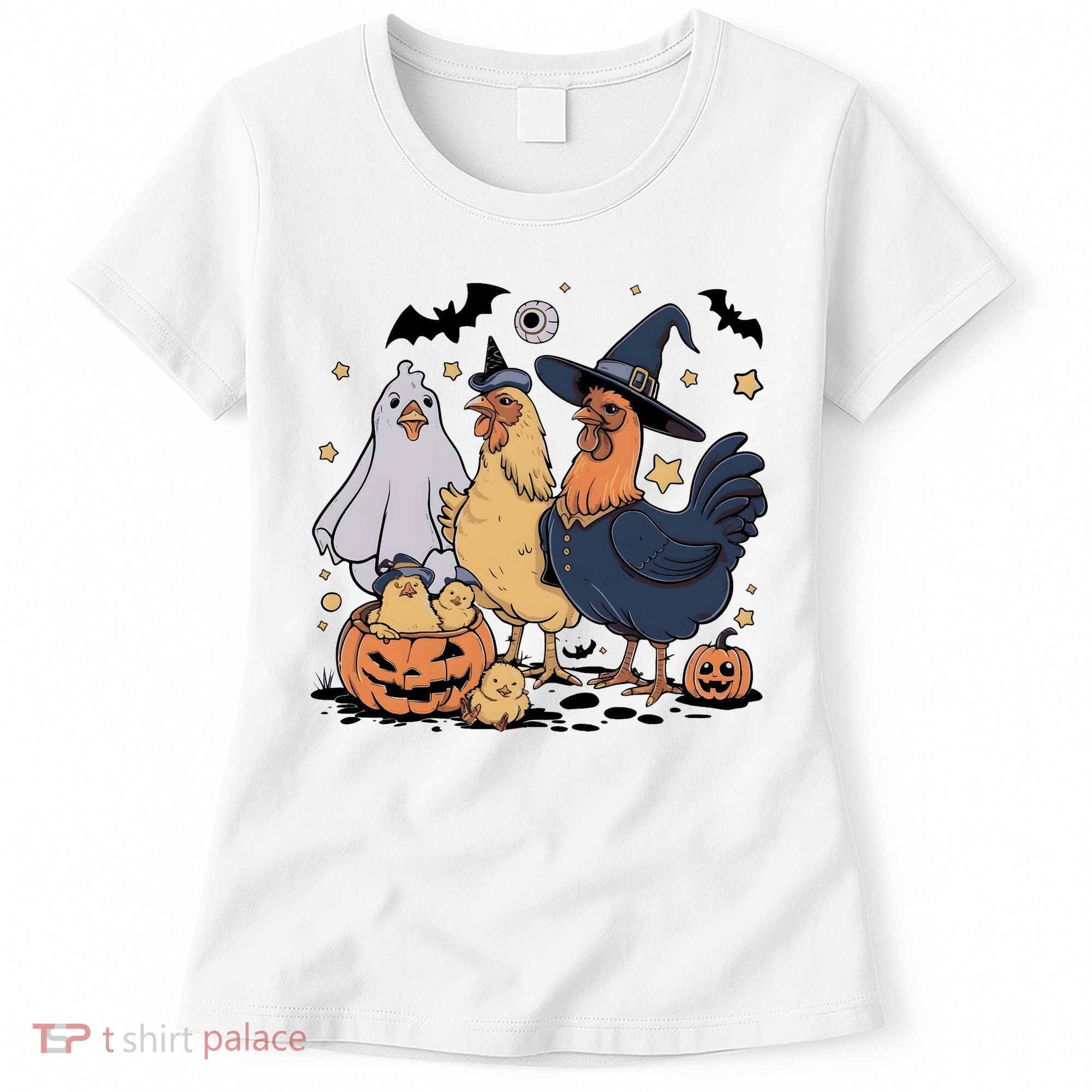 Ghost Chicken Halloween Women's T-Shirt