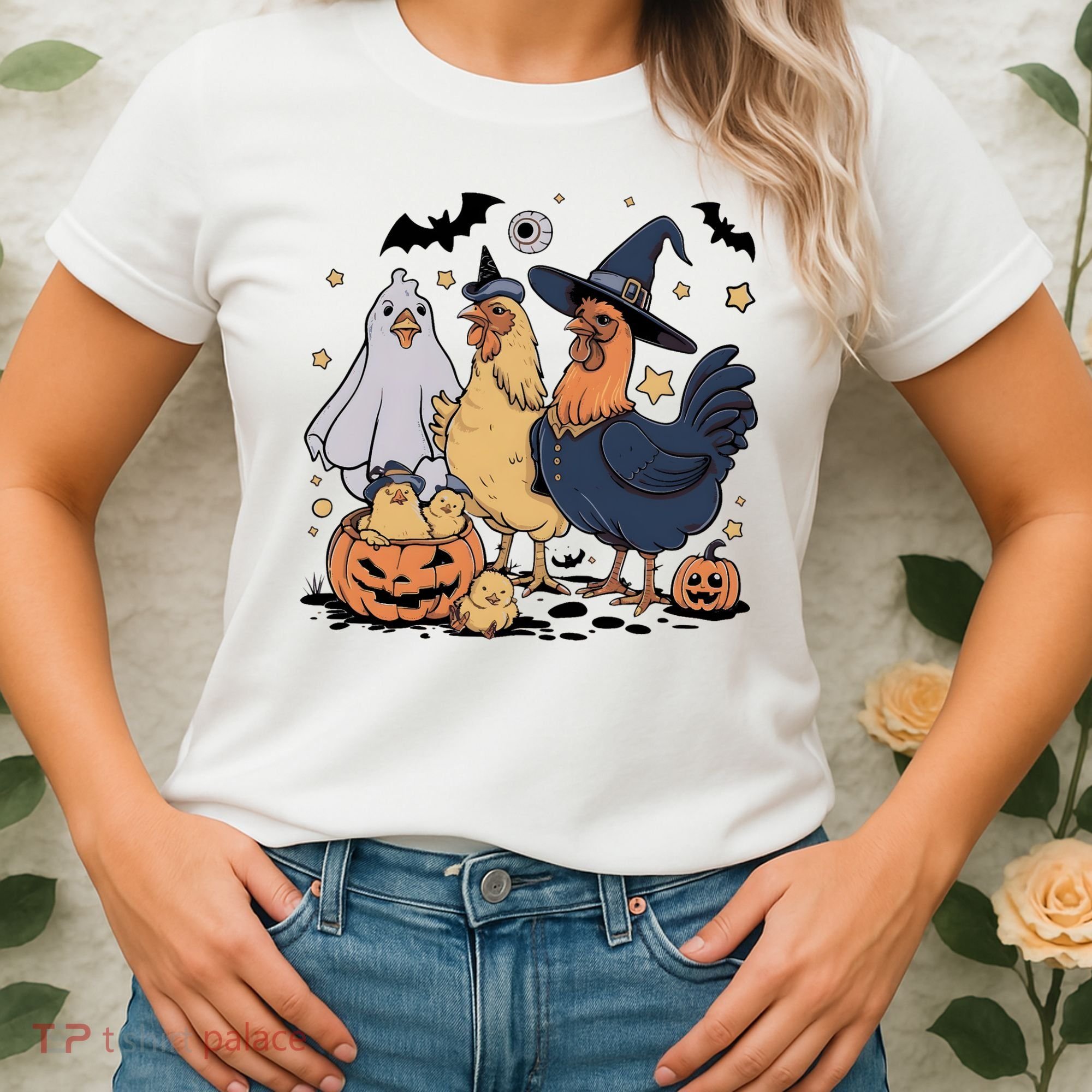 Ghost Chicken Halloween Women's T-Shirt