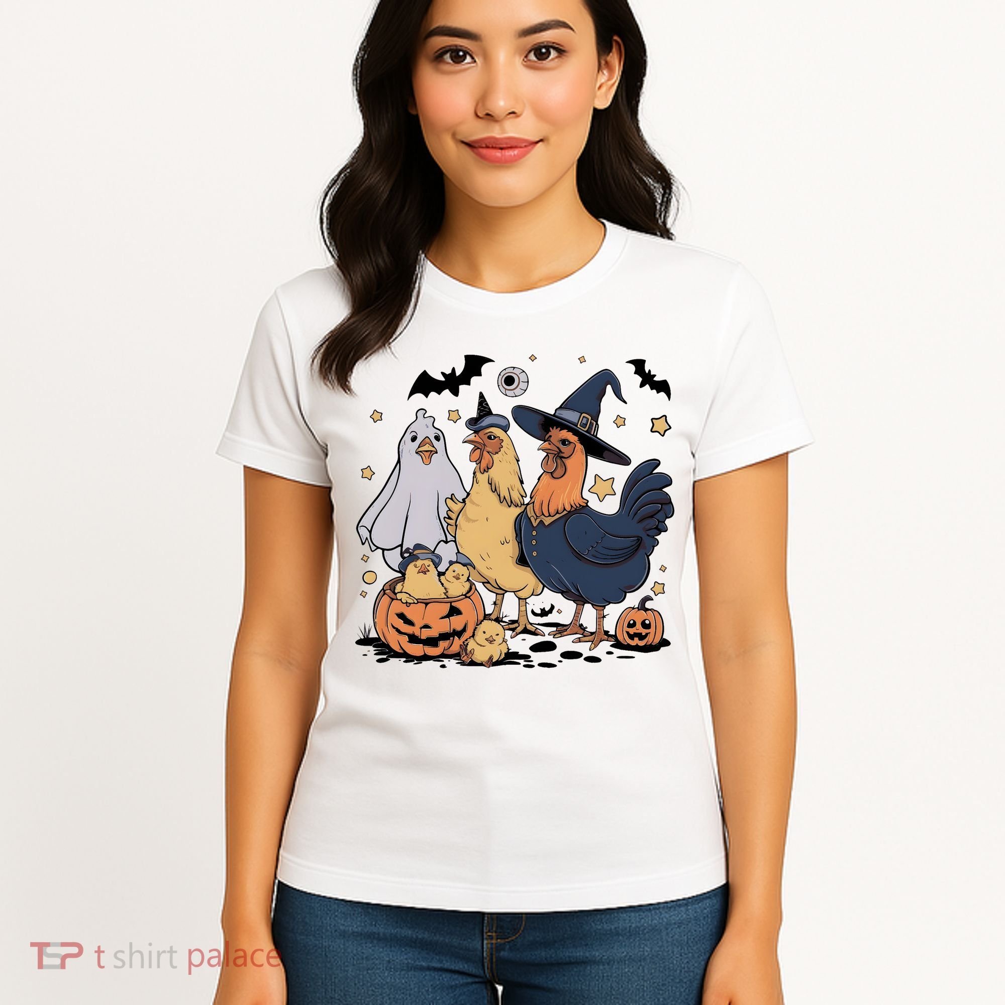 Ghost Chicken Halloween Women's T-Shirt