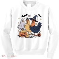 Ghost Chicken Halloween Kids Sweatshirt thumb 0