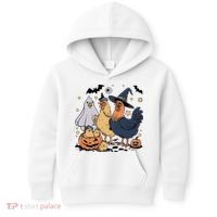 Ghost Chicken Halloween Kids Hoodie thumb 0