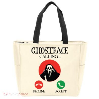 Ghostface Calling Halloween Funny, Scream You Hang Up Tote Bag