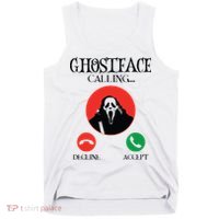 Ghostface Calling Halloween Funny, Scream You Hang Up Tank Top thumb 0