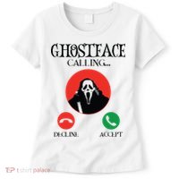 Ghostface Calling Halloween Funny, Scream You Hang Up Women's T-Shirt thumb 0