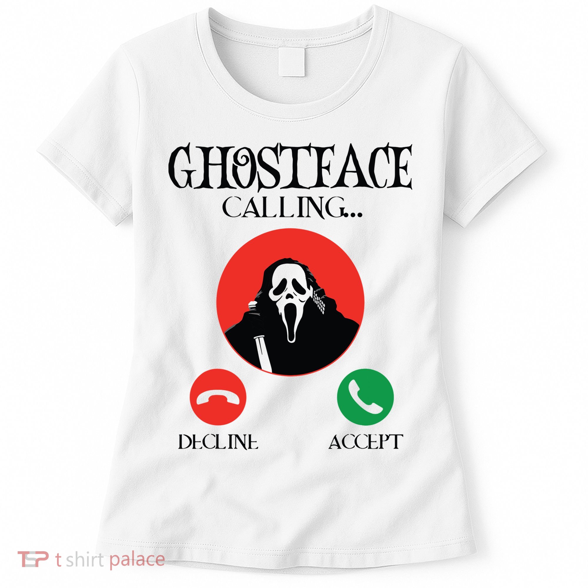 Ghostface Calling Halloween Funny, Scream You Hang Up Women's T-Shirt