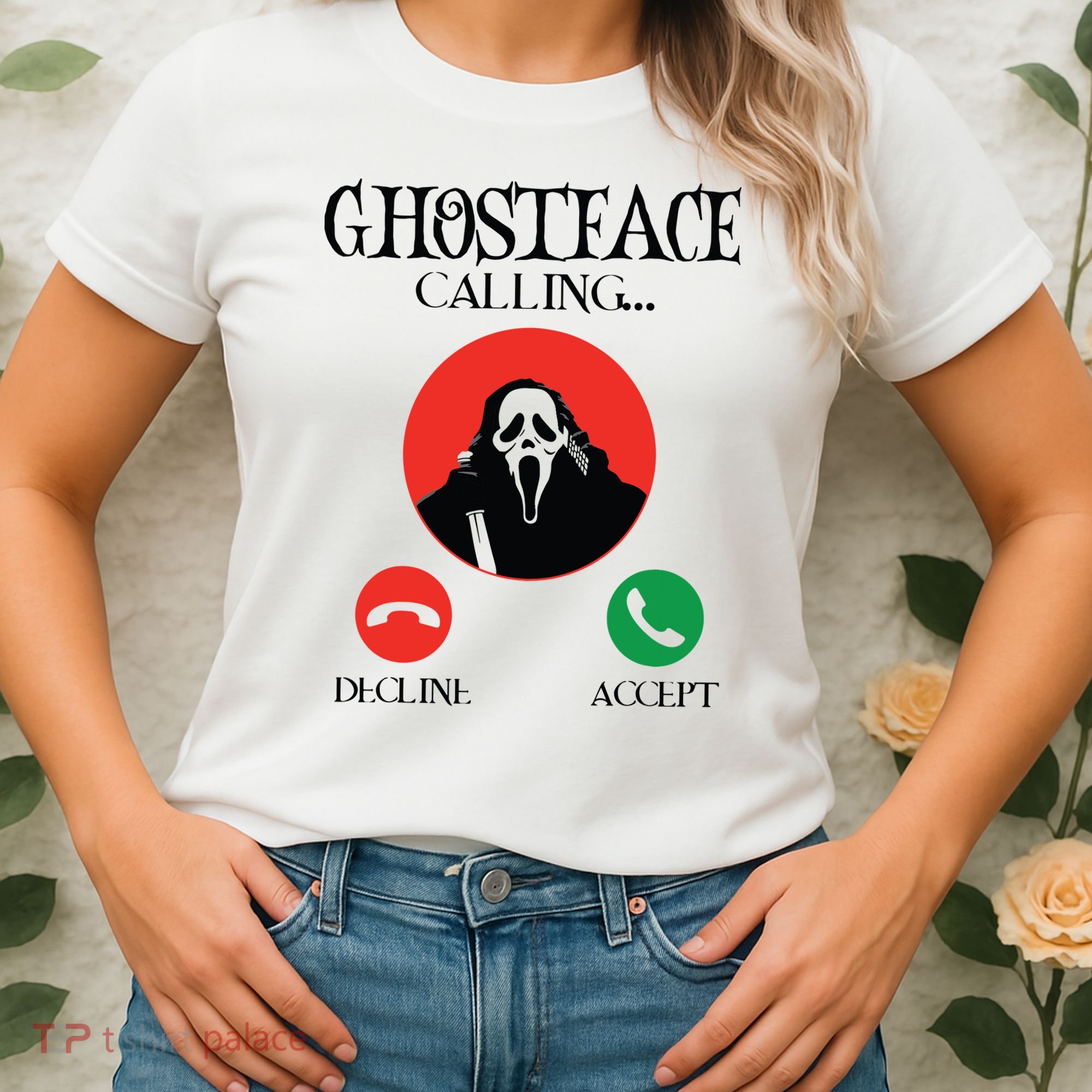 Ghostface Calling Halloween Funny, Scream You Hang Up Women's T-Shirt