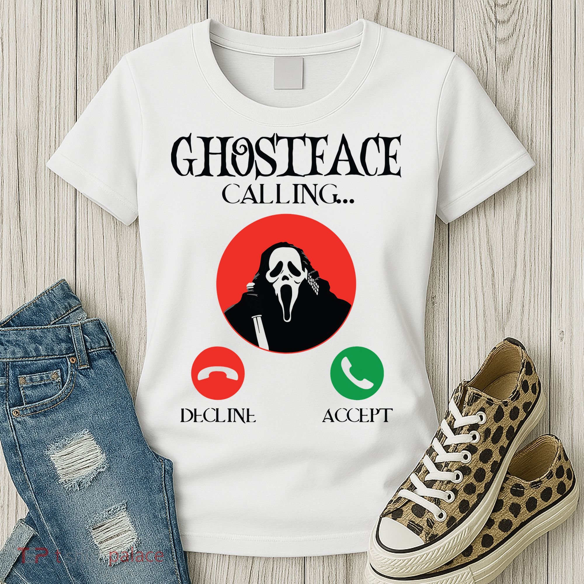 Ghostface Calling Halloween Funny, Scream You Hang Up Women's T-Shirt