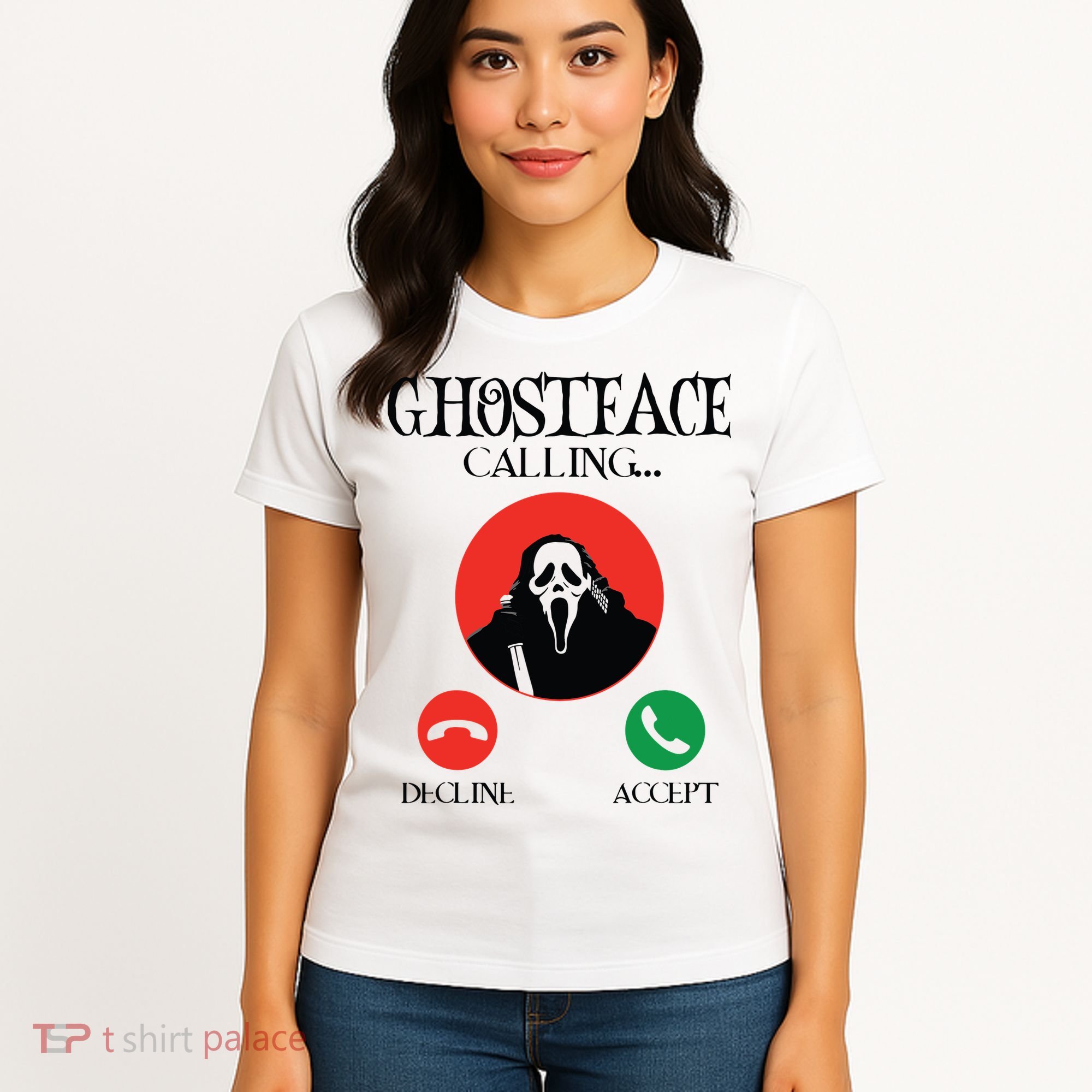 Ghostface Calling Halloween Funny, Scream You Hang Up Women's T-Shirt
