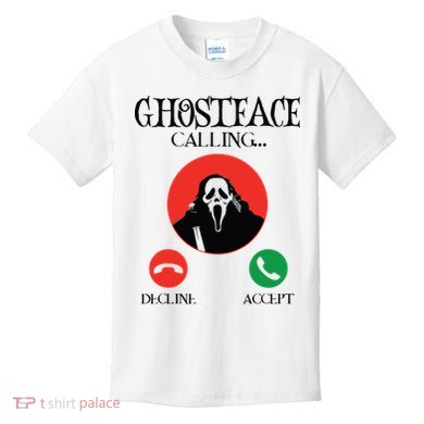 Ghostface Calling Halloween Funny, Scream You Hang Up Kids T-Shirt