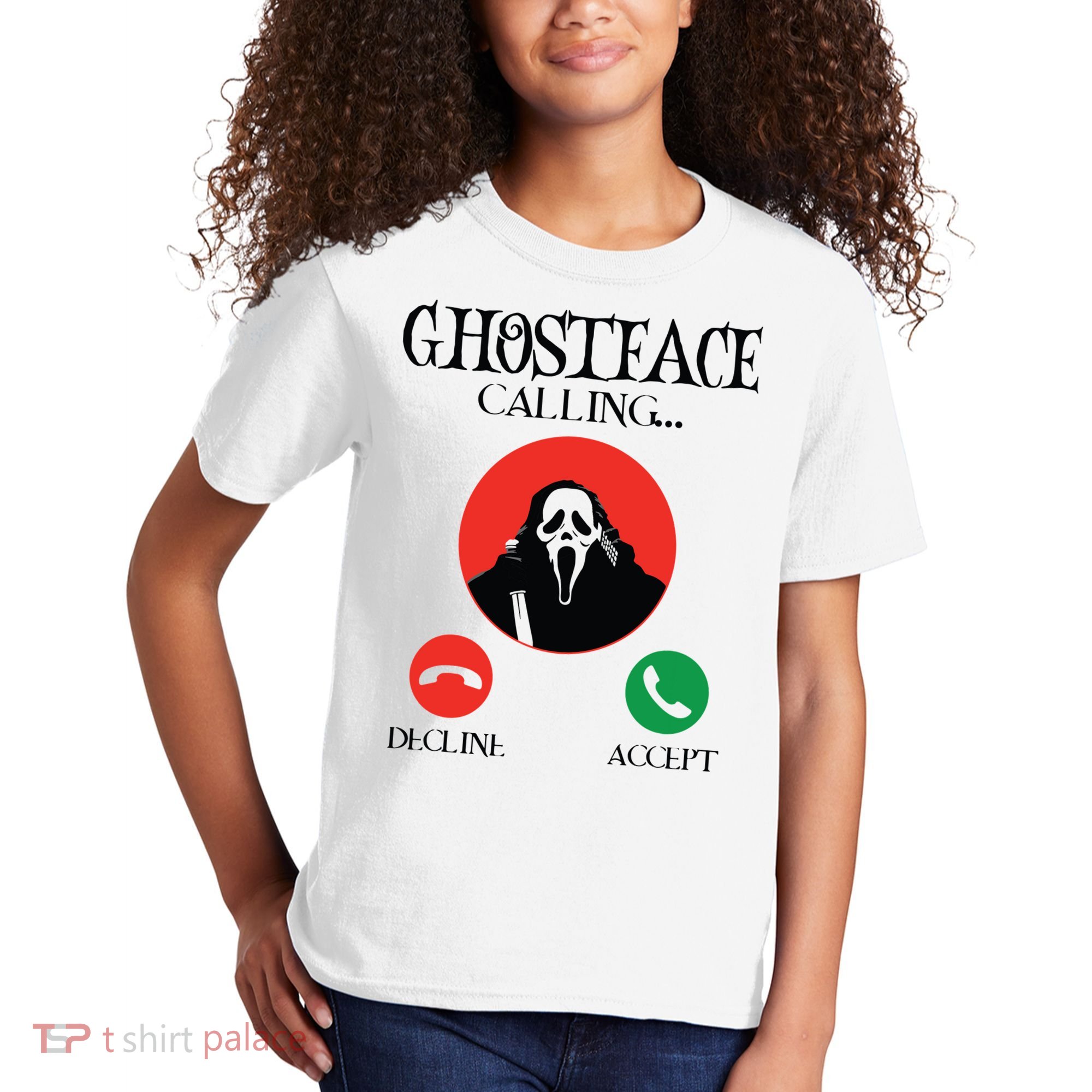 Ghostface Calling Halloween Funny, Scream You Hang Up Kids T-Shirt