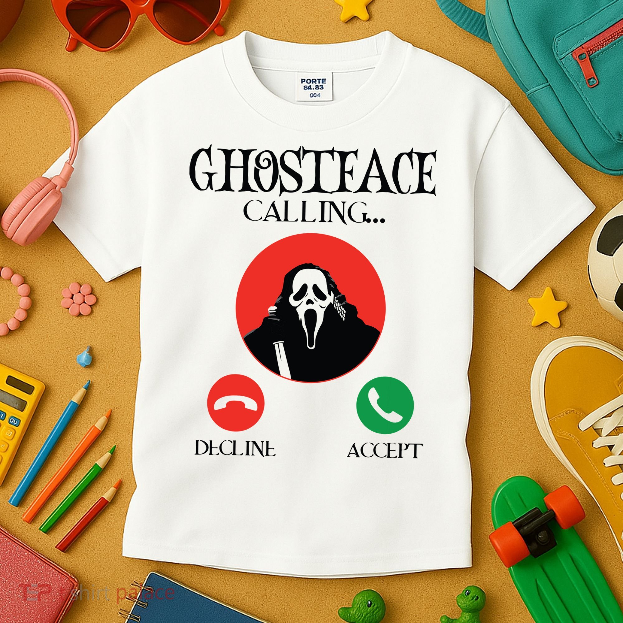 Ghostface Calling Halloween Funny, Scream You Hang Up Kids T-Shirt
