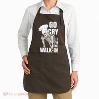Go Cry In The Walkin Restaurant Kitchen Chef Work Joke Apron thumb 2