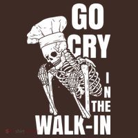 Go Cry In The Walkin Restaurant Kitchen Chef Work Joke Mousepad thumb 1