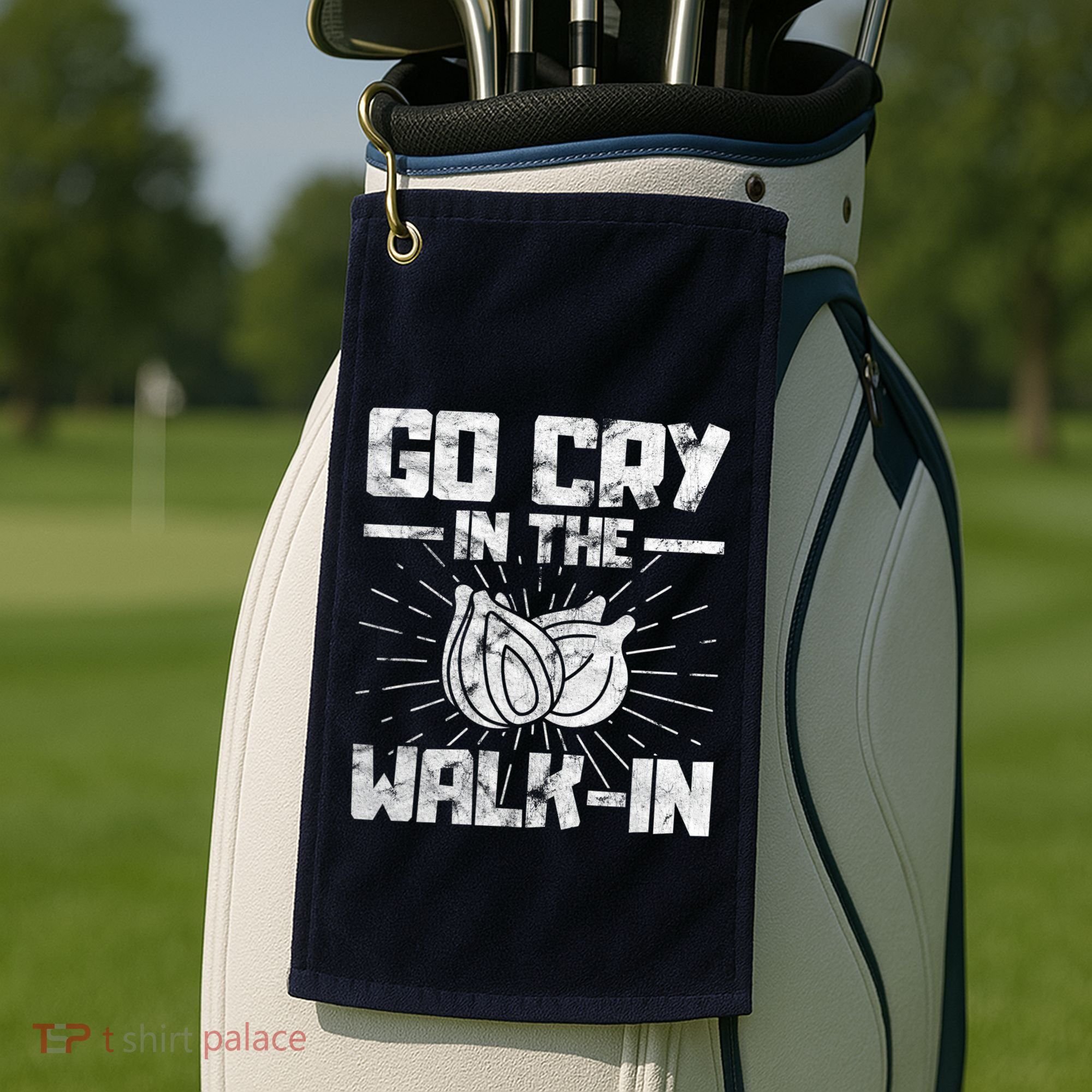Go Cry In The Walkin Onion Chef Golf Towel