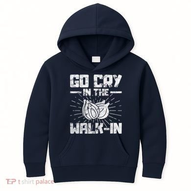 Go Cry In The Walkin Onion Chef Kids Hoodie