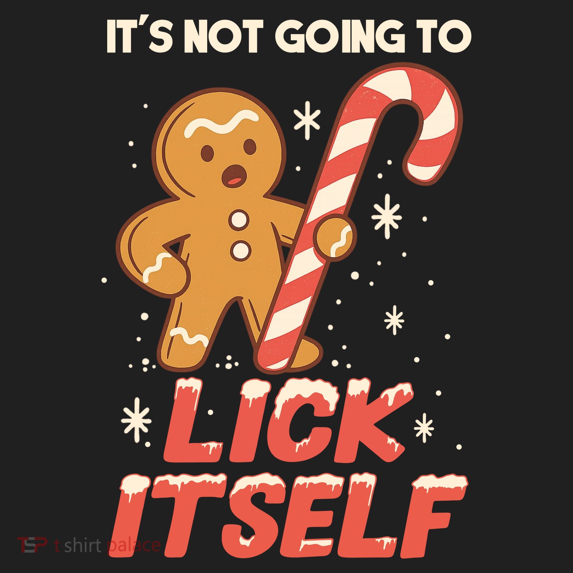 Gingerbread Candy Inappropriate Funny Christmas Graphic Women's Sweatshirt