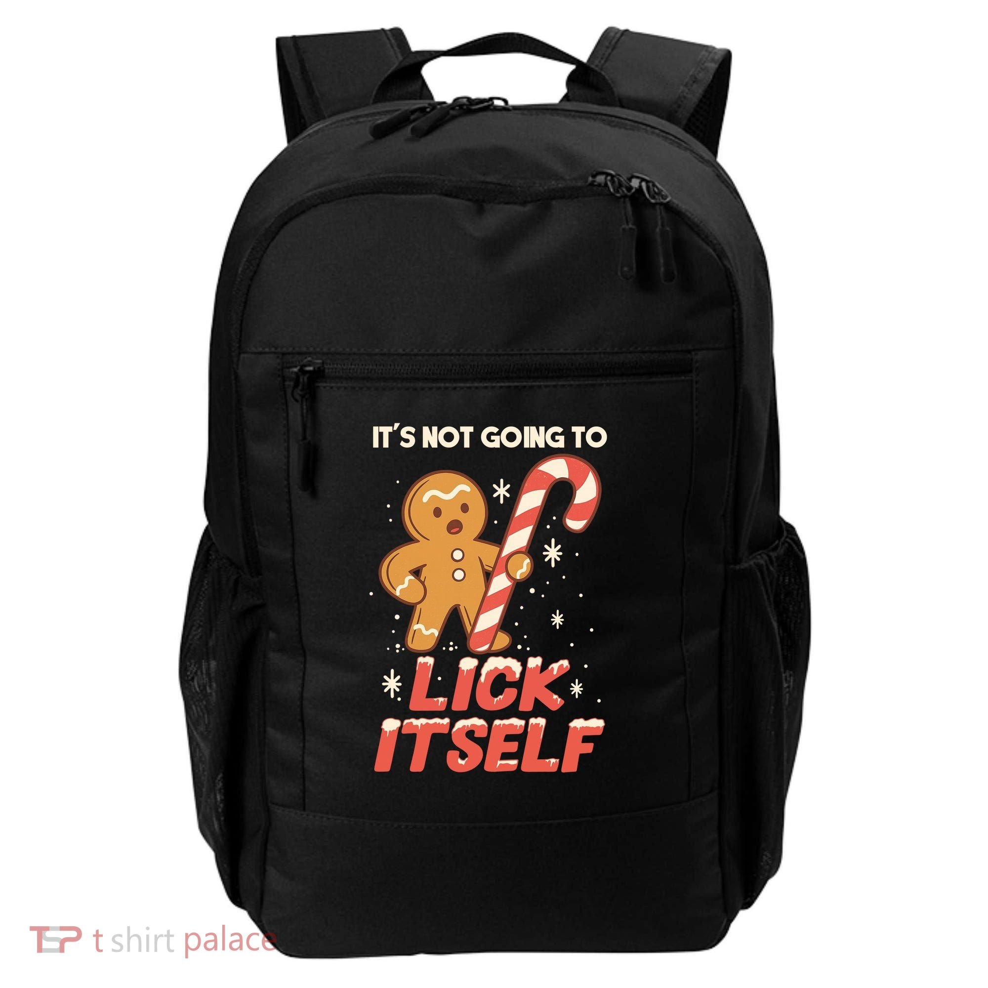 Gingerbread Candy Inappropriate Funny Christmas Graphic Backpack