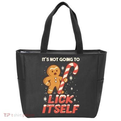 Gingerbread Candy Inappropriate Funny Christmas Graphic Tote Bag