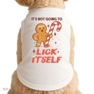Gingerbread Candy Inappropriate Funny Christmas Graphic Doggie Tank