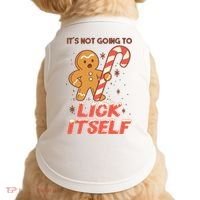 Gingerbread Candy Inappropriate Funny Christmas Graphic Doggie Tank thumb 0