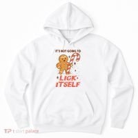 Gingerbread Candy Inappropriate Funny Christmas Graphic Hoodie thumb 0