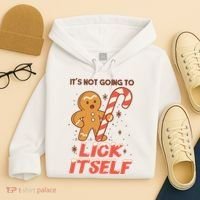 Gingerbread Candy Inappropriate Funny Christmas Graphic Hoodie thumb 4
