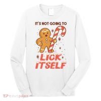 Gingerbread Candy Inappropriate Funny Christmas Graphic Long Sleeve Shirt thumb 0