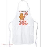 Gingerbread Candy Inappropriate Funny Christmas Graphic Apron thumb 0