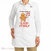 Gingerbread Candy Inappropriate Funny Christmas Graphic Apron thumb 2