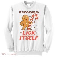 Gingerbread Candy Inappropriate Funny Christmas Graphic Sweatshirt thumb 0