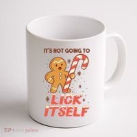 Gingerbread Candy Inappropriate Funny Christmas Graphic Coffee Mug thumb 1