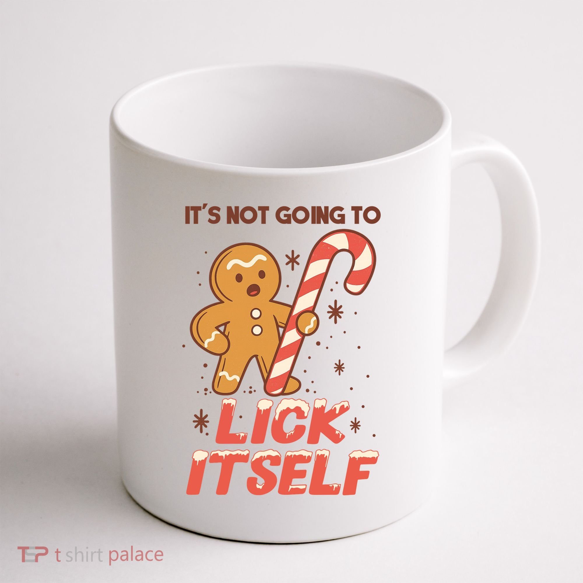 Gingerbread Candy Inappropriate Funny Christmas Graphic Coffee Mug