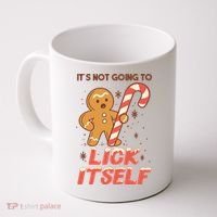 Gingerbread Candy Inappropriate Funny Christmas Graphic Coffee Mug thumb 0
