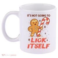 Gingerbread Candy Inappropriate Funny Christmas Graphic 11oz C Handle Ceramic Mug thumb 2