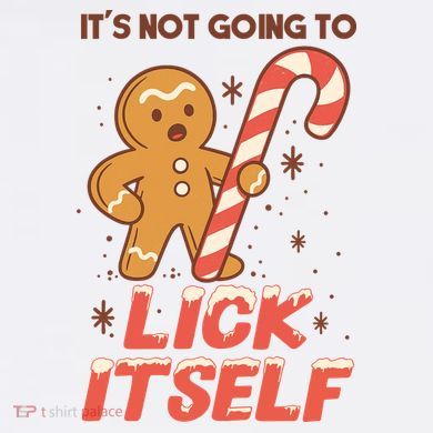 Gingerbread Candy Inappropriate Funny Christmas Graphic 11oz C Handle Ceramic Mug
