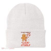 Gingerbread Candy Inappropriate Funny Christmas Graphic Beanie thumb 0