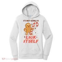 Gingerbread Candy Inappropriate Funny Christmas Graphic Women's Hoodie thumb 0