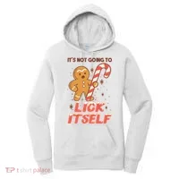 Gingerbread Candy Inappropriate Funny Christmas Graphic Women's Hoodie thumb 0