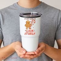 Gingerbread Candy Inappropriate Funny Christmas Graphic Tumbler thumb 2