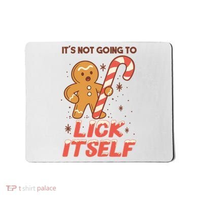 Gingerbread Candy Inappropriate Funny Christmas Graphic Mousepad