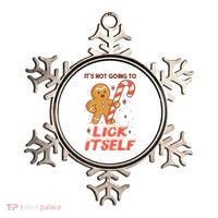 Gingerbread Candy Inappropriate Funny Christmas Graphic Ornament thumb 0