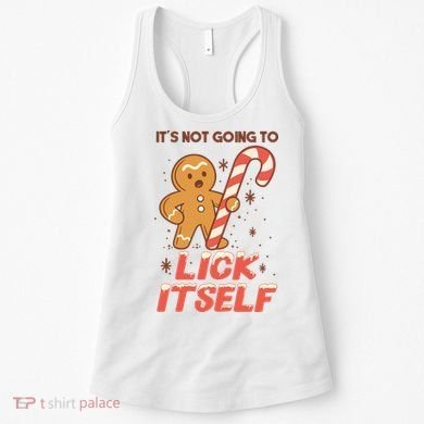 Gingerbread Candy Inappropriate Funny Christmas Graphic Women's Tank Top