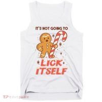Gingerbread Candy Inappropriate Funny Christmas Graphic Tank Top thumb 0