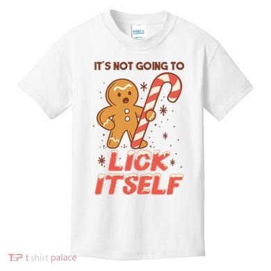 Gingerbread Candy Inappropriate Funny Christmas Graphic Kids T-Shirt