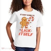 Gingerbread Candy Inappropriate Funny Christmas Graphic Kids T-Shirt thumb 2
