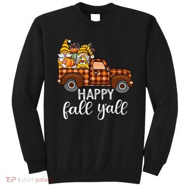 Gnomes Couple In Truck Pumpkin Spice Fall Yall Autumn Gnome Sweatshirt