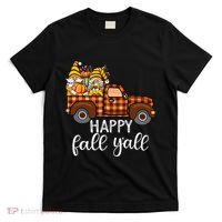 Gnomes Couple In Truck Pumpkin Spice Fall Yall Autumn Gnome T-Shirt thumb 0