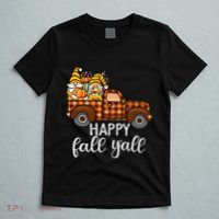 Gnomes Couple In Truck Pumpkin Spice Fall Yall Autumn Gnome T-Shirt thumb 5