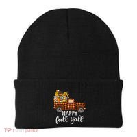 Gnomes Couple In Truck Pumpkin Spice Fall Yall Autumn Gnome Beanie thumb 0